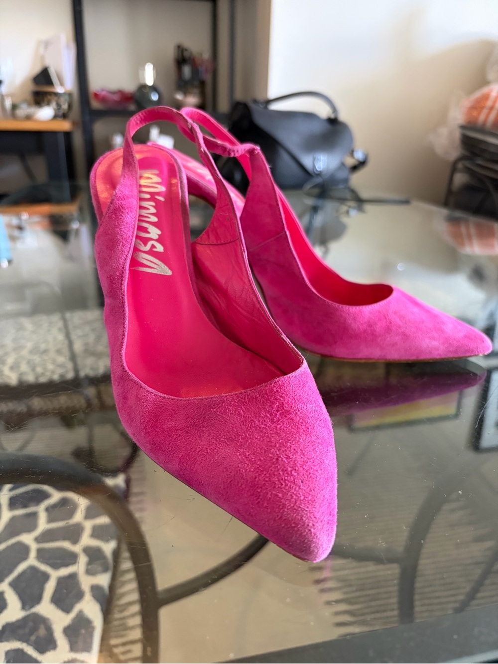 Mimosa Slingback Pump in Hot Pink